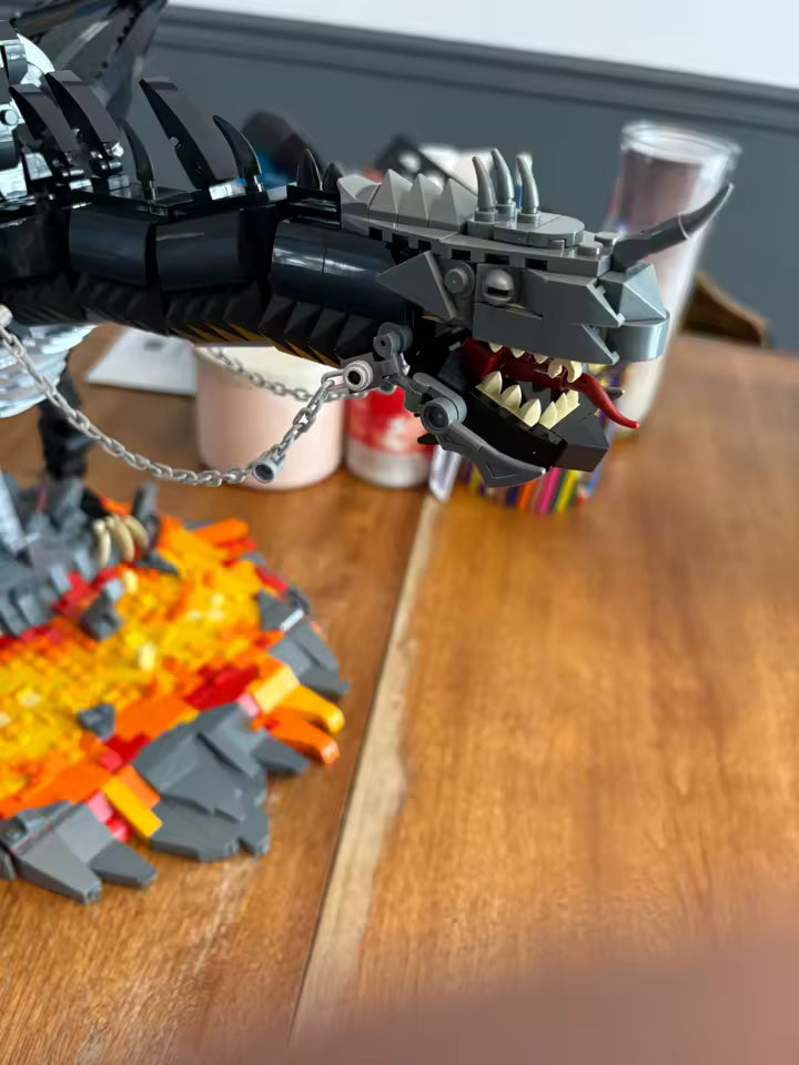 The Witch-King of Angmar The Lord of the Rings Movie Interlocking Building Blocks 2199 pc set PVC 24.5"[Boxed]