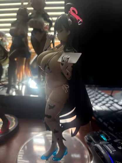 Rio Tsukatsuki Cow Bikini Blue Archive Anime Figure Model Statue PVC 9.8" [Adult Collectible]