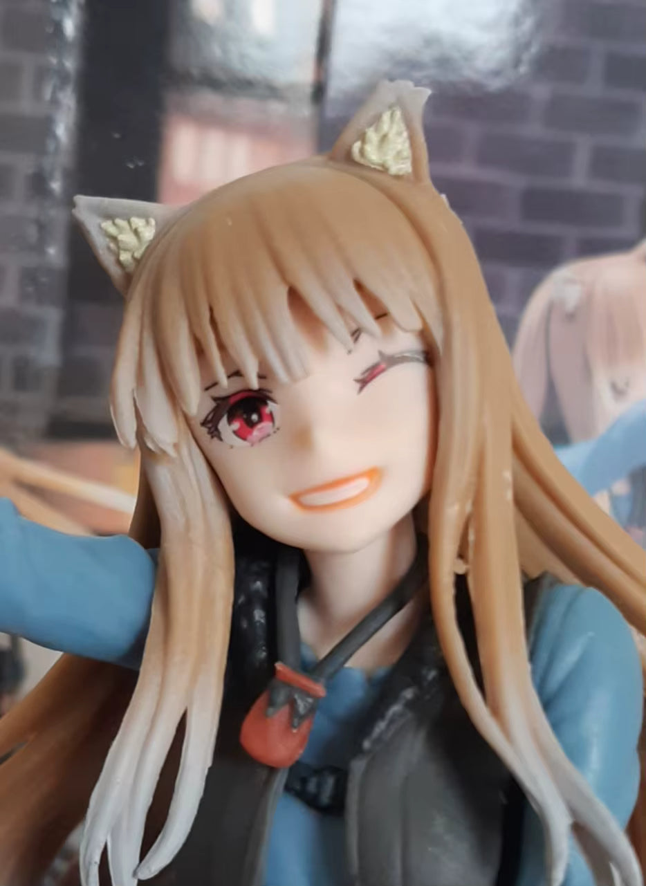 Holo The Wise Cheers Spice and Wolf Kawaii Anime Figure Model Statue PVC 6.7" [Boxed]