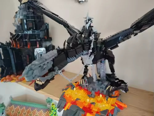 The Witch-King of Angmar The Lord of the Rings Movie Interlocking Building Blocks 2199 pc set PVC 24.5"[Boxed]