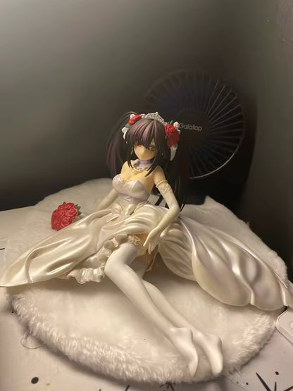 Kurumi Tokisaki Wedding Dress Date A Live Anime Figure Model Statue PVC 3.5" [Adult Collectible]