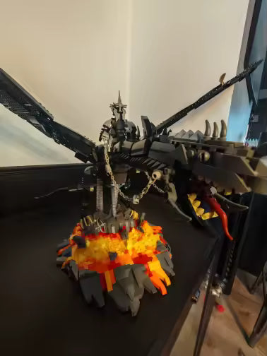 The Witch-King of Angmar The Lord of the Rings Movie Interlocking Building Blocks 2199 pc set PVC 24.5"[Boxed]