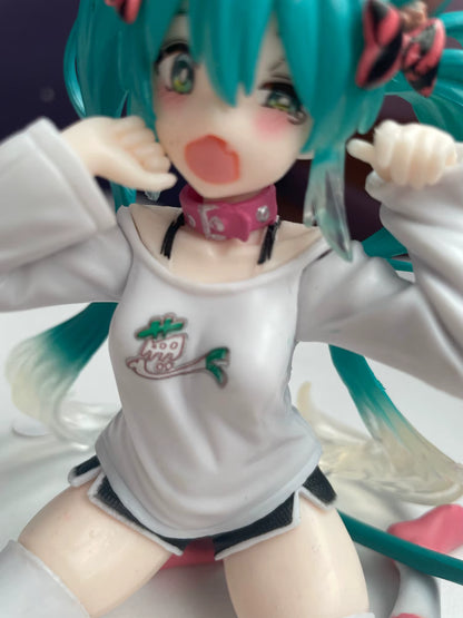 Hatsune Miku Cat Ear T-Shirt Project DIVA Vocaloid Desktop Anime Figure PVC 4.5" [No Box]