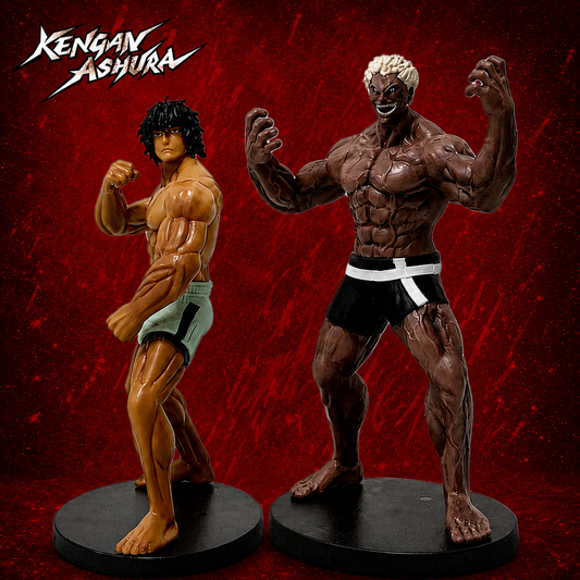 Tokita Ohma and Kure Raian Kengan Ashura Anime Figure Model Statues PVC 7" [Boxed]