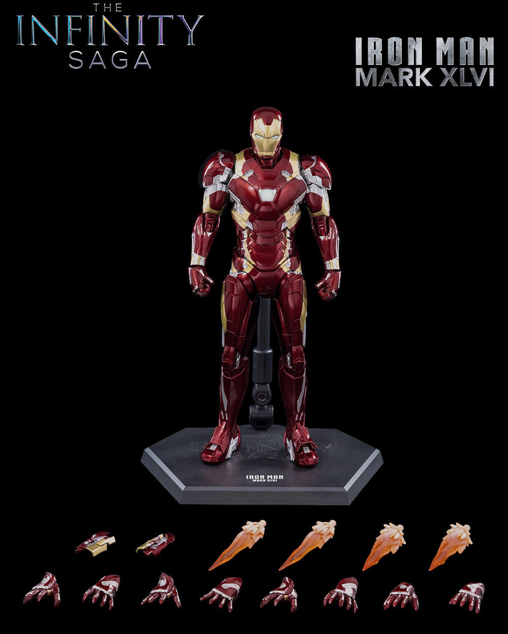 Iron Man Mark 46 Civil War Marvel Adjustable Limited Edition Figure PVC 6" [Boxed]