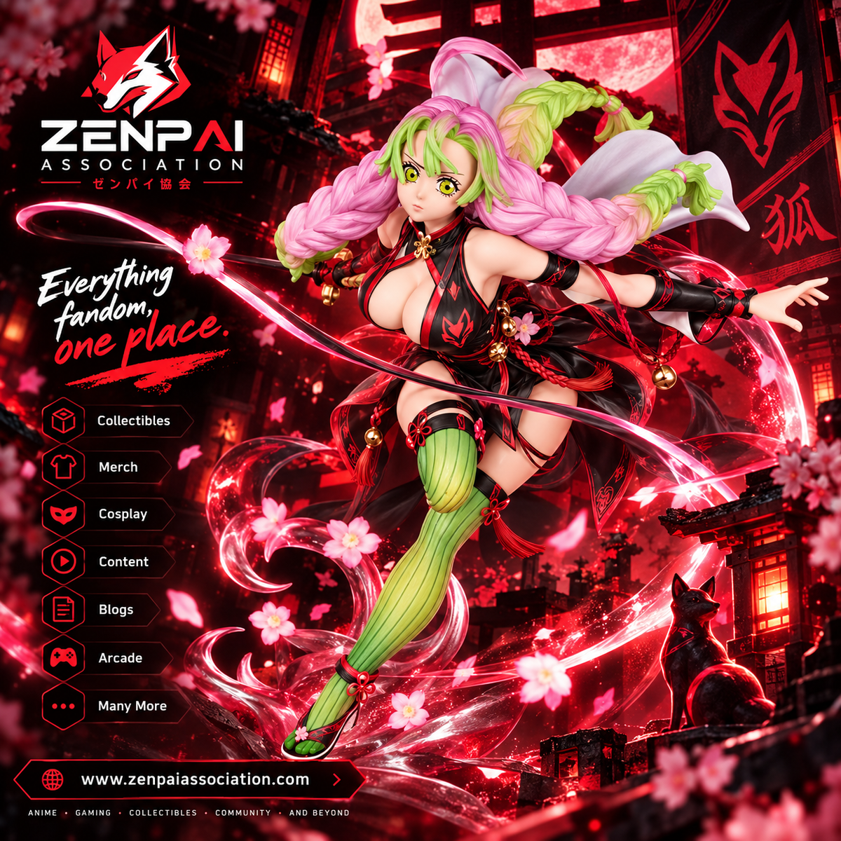 Demon Slayer: Mitsuri Kanroji Love Breathing Ver. 1/8 Scale Figure