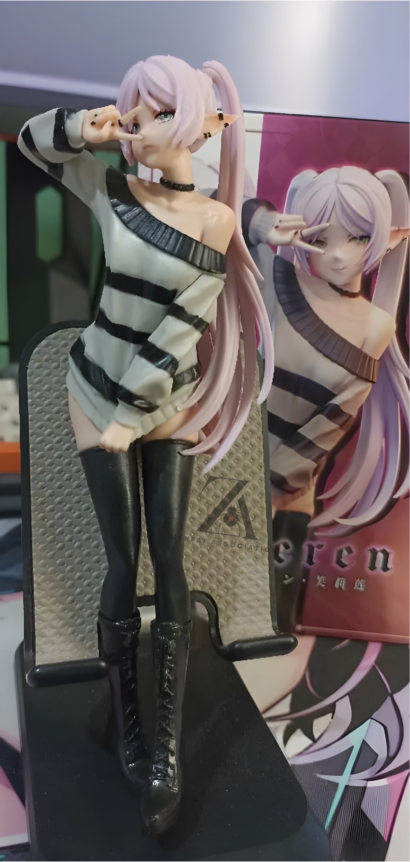 Frieren Goth Version Beyond Journey's End Anime Otaku Figure PVC 7" [Boxed] *Adult Collectible*