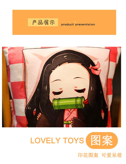 Demon Slayer Anime Corps Napping Hashiras Throw Pillow Cushion 14 x 10.6”