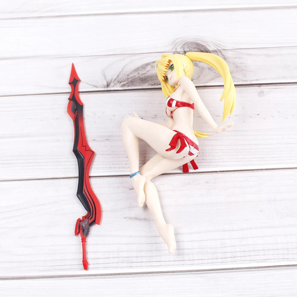 Nero Claudius, Asuna Yuuki, and Lala Satalin Deviluke Splash Girls Anime Desktop Figure Model PVC 5" [No Box]