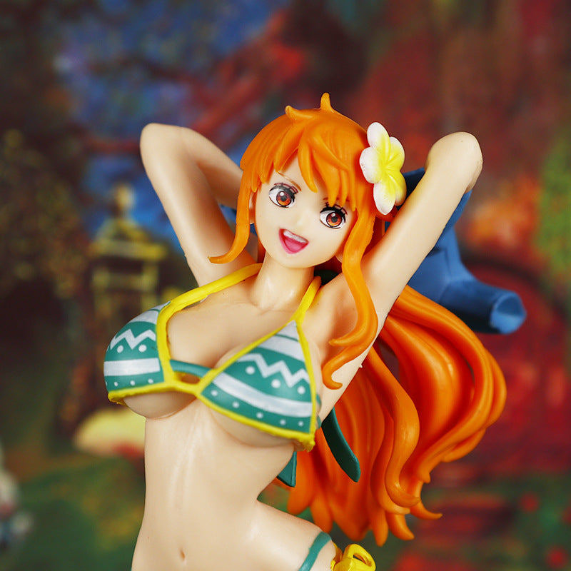 Nami Swimsuit One Piece Anime Figure Model Statue PVC 8" [No Box]