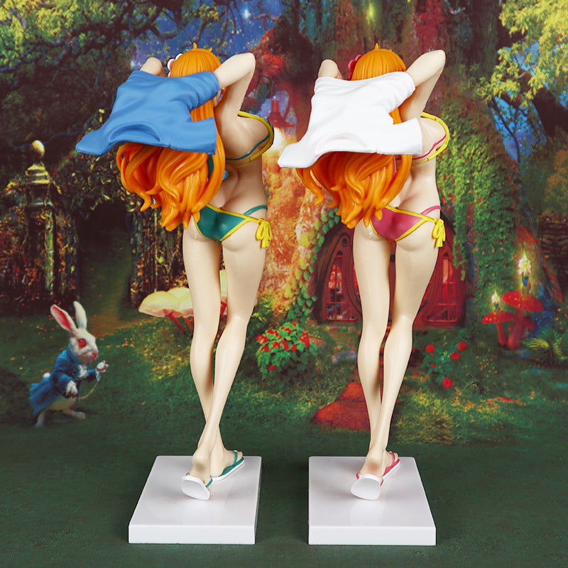 Nami Swimsuit One Piece Anime Figure Model Statue PVC 8" [No Box]