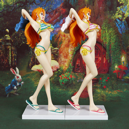 Nami Swimsuit One Piece Anime Figure Model Statue PVC 8" [No Box]