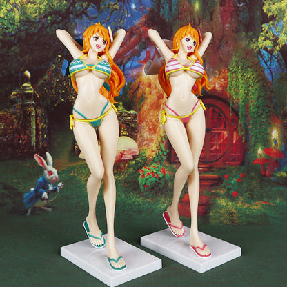 Nami Swimsuit One Piece Anime Figure Model Statue PVC 8" [No Box]