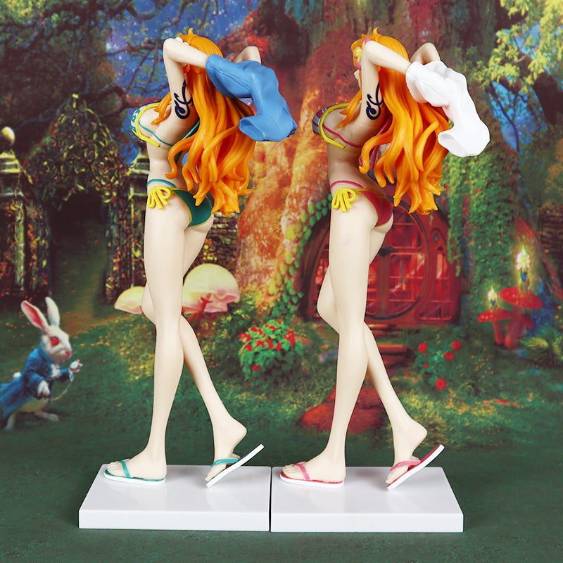 Nami Swimsuit One Piece Anime Figure Model Statue PVC 8" [No Box]