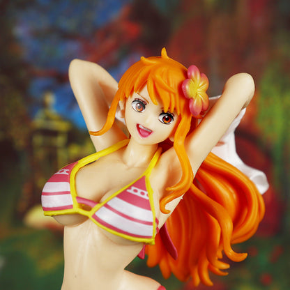Nami Swimsuit One Piece Anime Figure Model Statue PVC 8" [No Box]