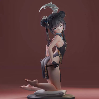 Ryuuge Kisaki Cheongsam Blue Archive Anime Figure Model Statue PVC 7.4" [Adult Collectible]