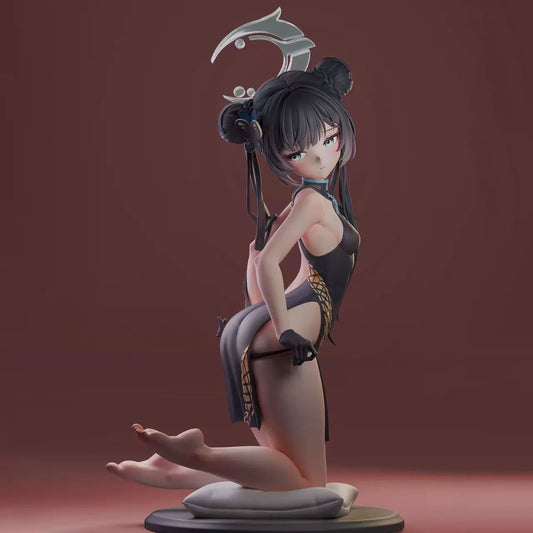 Ryuuge Kisaki Cheongsam Blue Archive Anime Figure Model Statue PVC 7.4" [Adult Collectible]