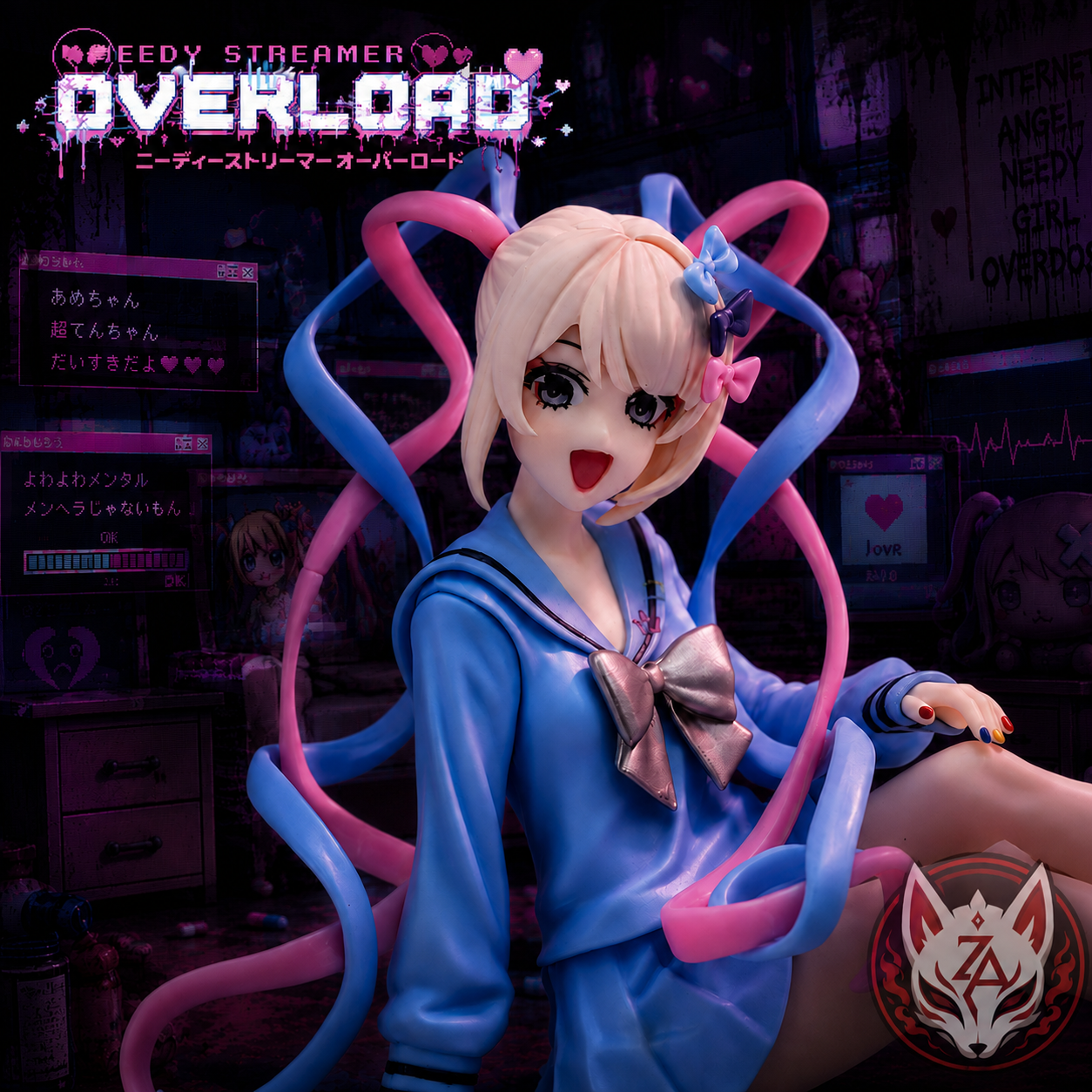 NEEDY STREAMER OVERLOAD: OMGkawaiiAngel Chokonose Ver. Non-Scale Noodle Stopper Figure