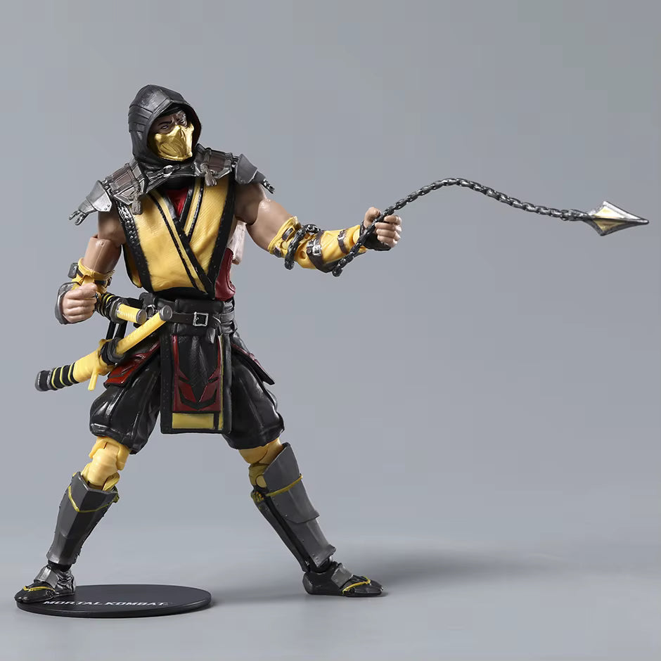 Scorpion and Sub-Zero Mortal Kombat Collectible Action Figure Models PVC 7" [Boxed]