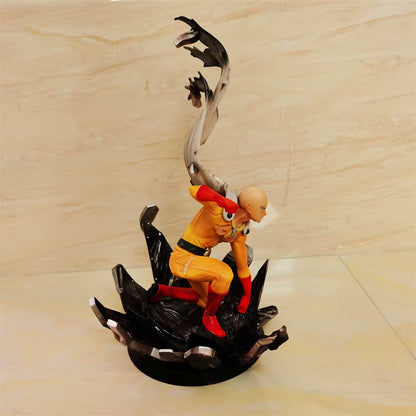 Saitama Superhero Landing Pose One Punch Man Anime Figure Model Statue PVC 9" [Boxed]