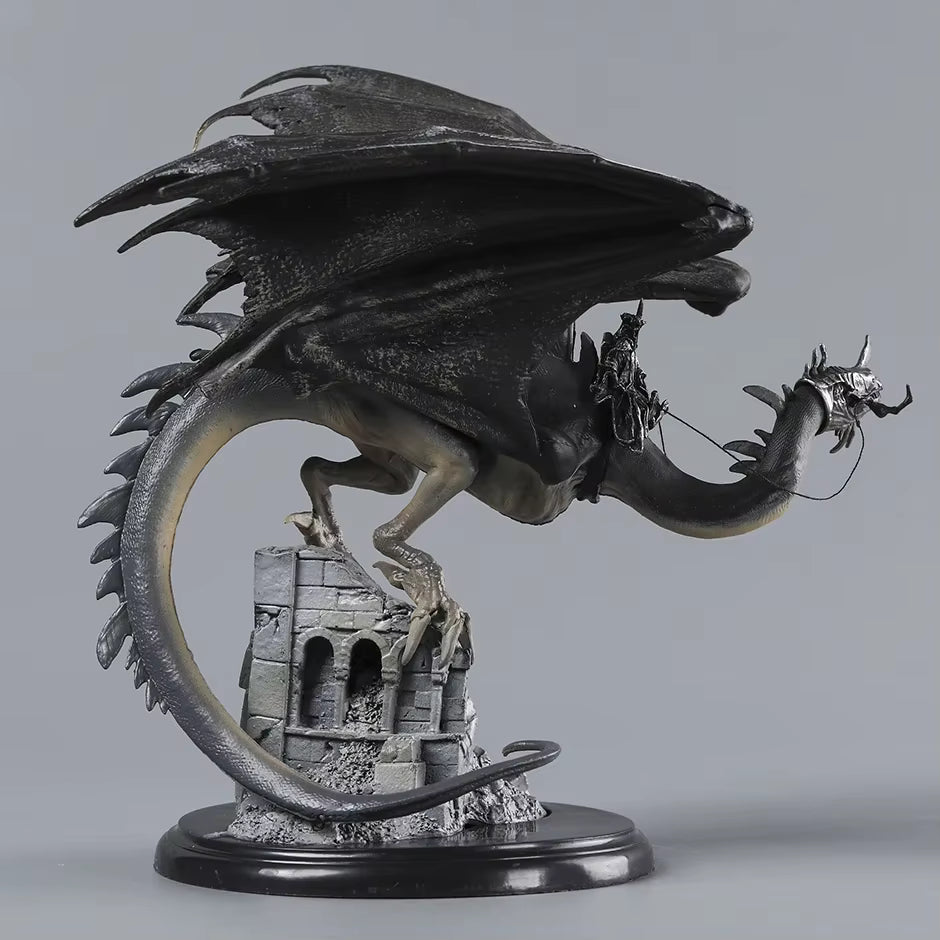 Witch-King Riding Fell Beast The Lord of the Rings Figure Model Statue PVC 6.2" [Boxed]