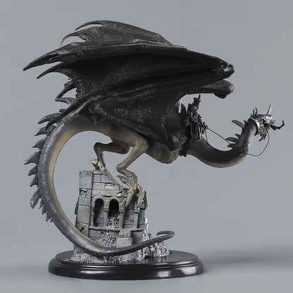 Witch-King Riding Fell Beast The Lord of the Rings Figure Model Statue PVC 6.2" [Boxed]