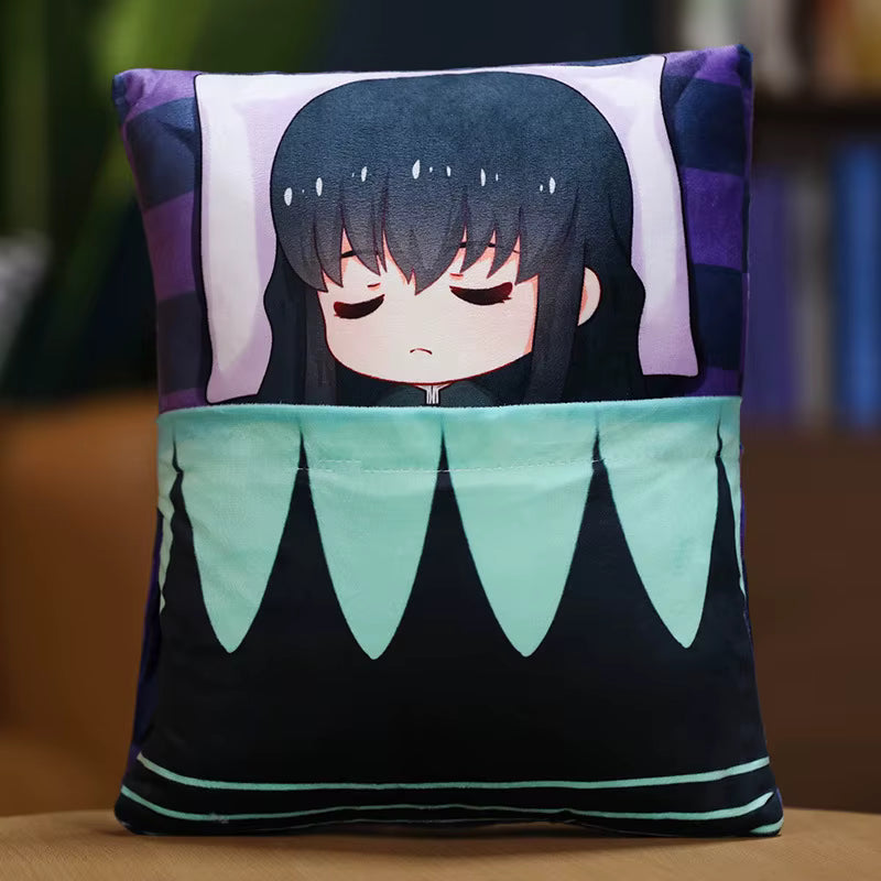 Demon Slayer Anime Corps Napping Hashiras Throw Pillow Cushion 14 x 10.6”