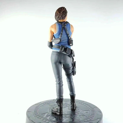 Leon Scott Kennedy and Jill Valentine Resident Evil Figure Model Statue PVC 13" [No Box]