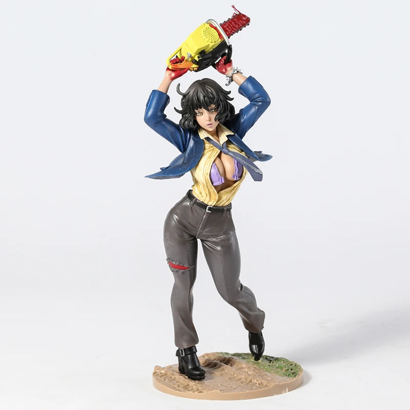 Female Leatherface Scary Parody Horror Figure Model Statue PVC 9" [Boxed]