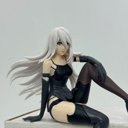 YoRHa Type a No.2 Sitting NieR: Automata Video Game Figure Noodle Stopper PVC 4" [No Box]