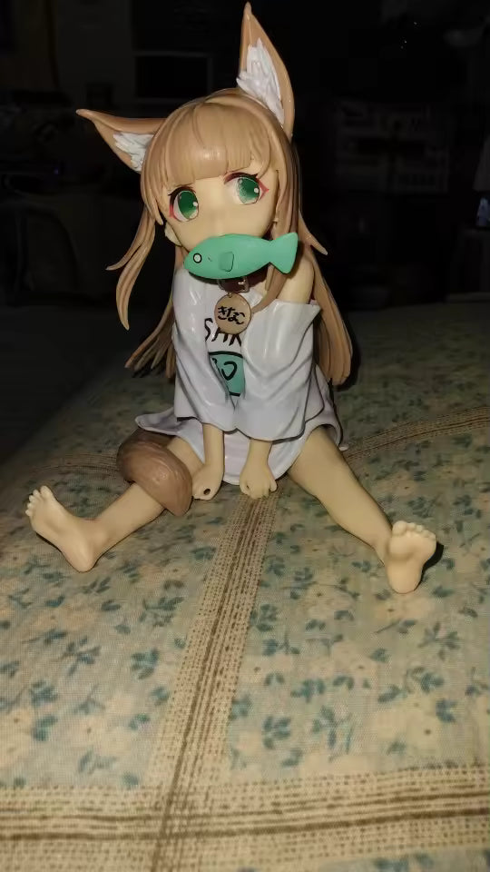 Kinako My Cat Is a Kawaii Girl Desktop Anime Figure Model Statue PVC 4" [No Box]
