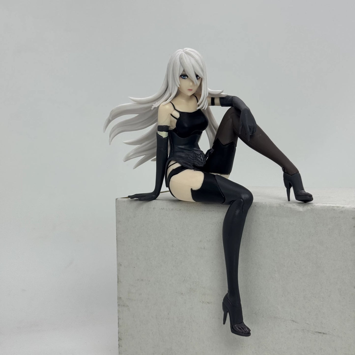 YoRHa Type a No.2 Sitting NieR: Automata Video Game Figure Noodle Stopper PVC 4" [No Box]