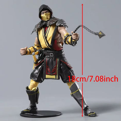 Scorpion and Sub-Zero Mortal Kombat Collectible Action Figure Models PVC 7" [Boxed]