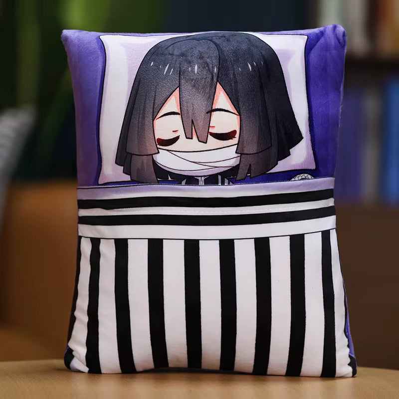 Demon Slayer Anime Corps Napping Hashiras Throw Pillow Cushion 14 x 10.6”
