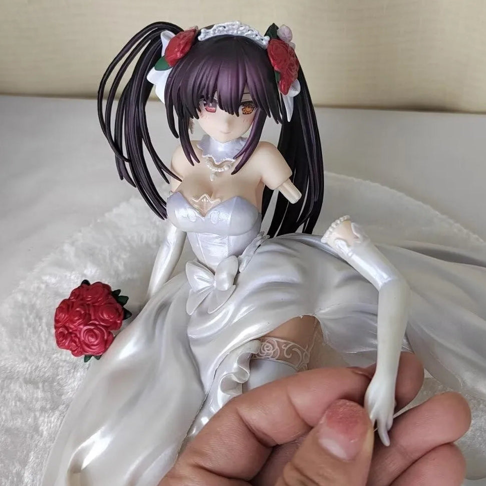 Kurumi Tokisaki Wedding Dress Date A Live Anime Figure Model Statue PVC 3.5" [Adult Collectible]