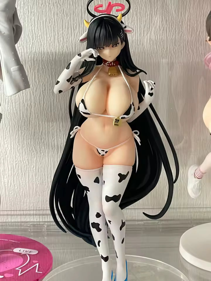 Rio Tsukatsuki Cow Bikini Blue Archive Anime Figure Model Statue PVC 9.8" [Adult Collectible]