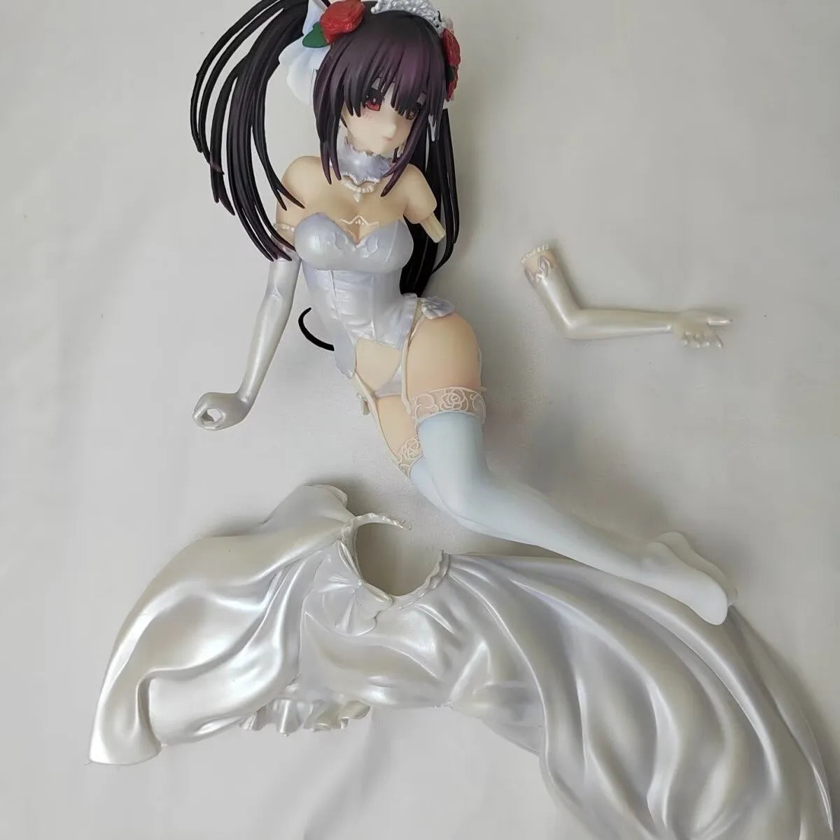 Kurumi Tokisaki Wedding Dress Date A Live Anime Figure Model Statue PVC 3.5" [Adult Collectible]