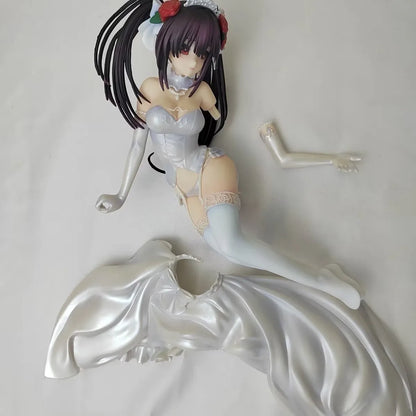Kurumi Tokisaki Wedding Dress Date A Live Anime Figure Model Statue PVC 3.5" [Adult Collectible]