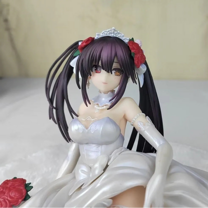 Kurumi Tokisaki Wedding Dress Date A Live Anime Figure Model Statue PVC 3.5" [Adult Collectible]