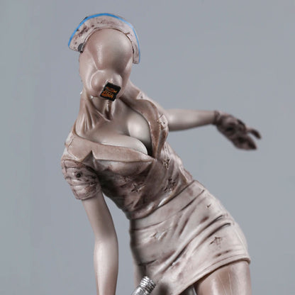 Pyramid Head and Dark Nurse Silent Hill Horror Movie Monster Figure Statue Model PVC [Boxed]