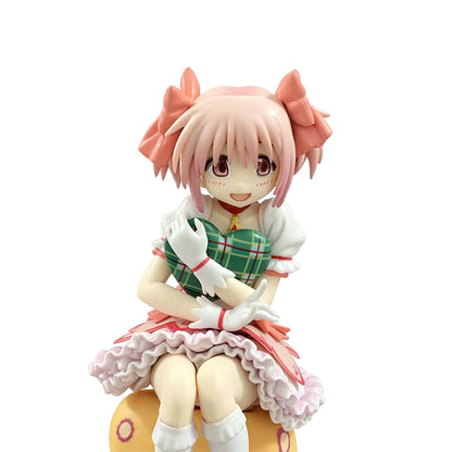 Madoka Kaname Sitting Puella Magi Madoka Magica Anime Figure Model PVC 5.8" [Boxed]
