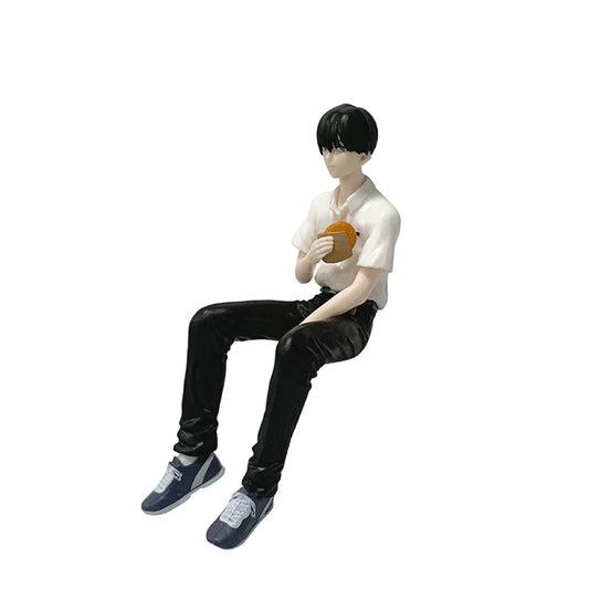 Tsujinaka & Hikaru Sitting The Summer Hikaru Died Desktop Anime Figure Model PVC 5" [Boxed]