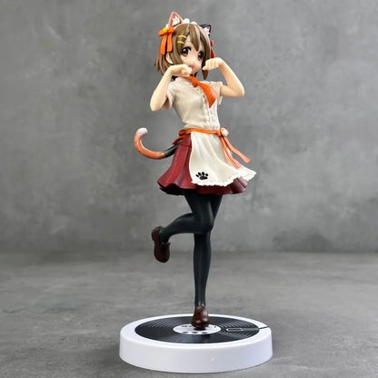 Azusa Nakano & Yui Hirasawa Neko outfit K-ON! Anime Figure Model Statue PVC 7" [No Box]