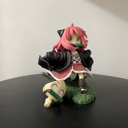 Spy x Family x Demon Slayer: Anya Forger Nezuko Cosplay Ver. Non-Scale Figure