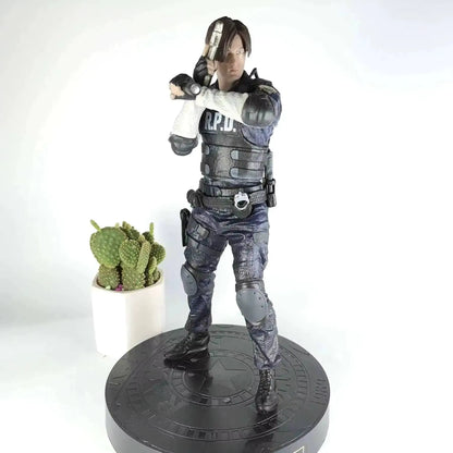 Leon Scott Kennedy and Jill Valentine Resident Evil Figure Model Statue PVC 13" [No Box]