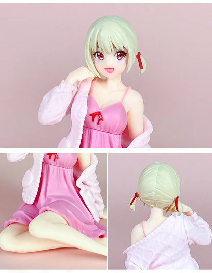Chisato Nishikigi Sleepwear Lycoris Recoil Anime Figure Model PVC 4" [No Box]