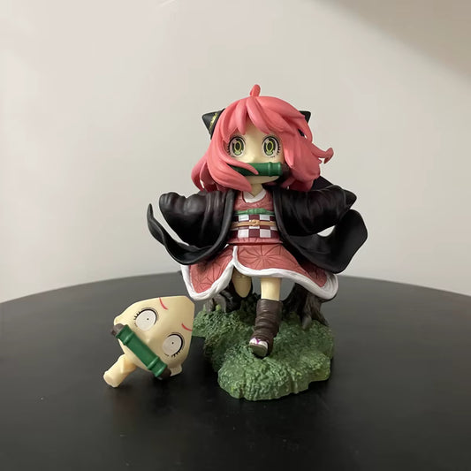 Spy x Family x Demon Slayer: Anya Forger Nezuko Cosplay Ver. Non-Scale Figure