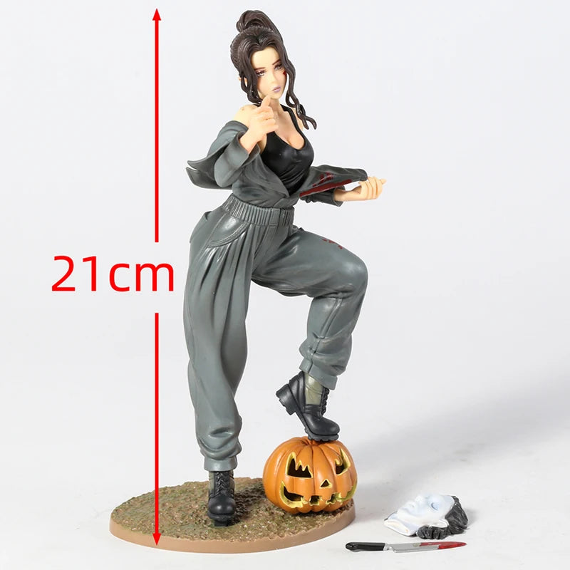 Female Michael Myers Collectible Scary Parody Horror Figure Model Statue PVC 7" [Boxed]