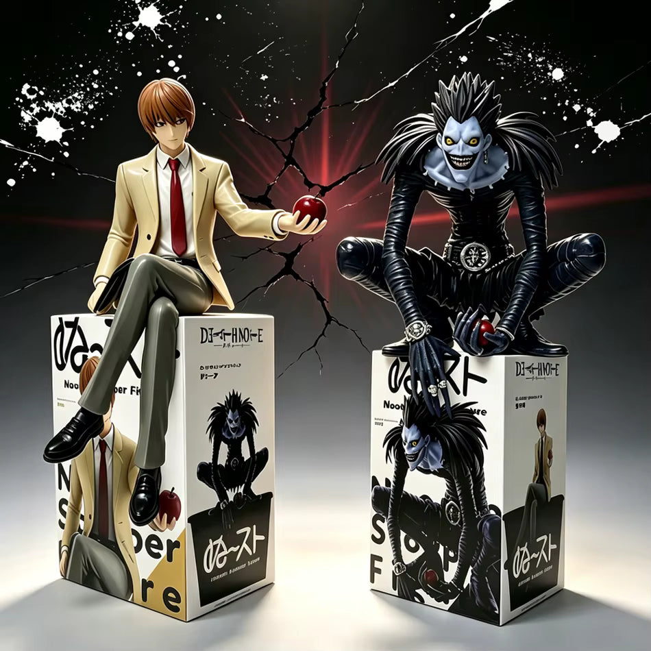Light Yagami and Ryuk Death Note Noodle Stopper Anime Figures PVC  6" [Boxed]