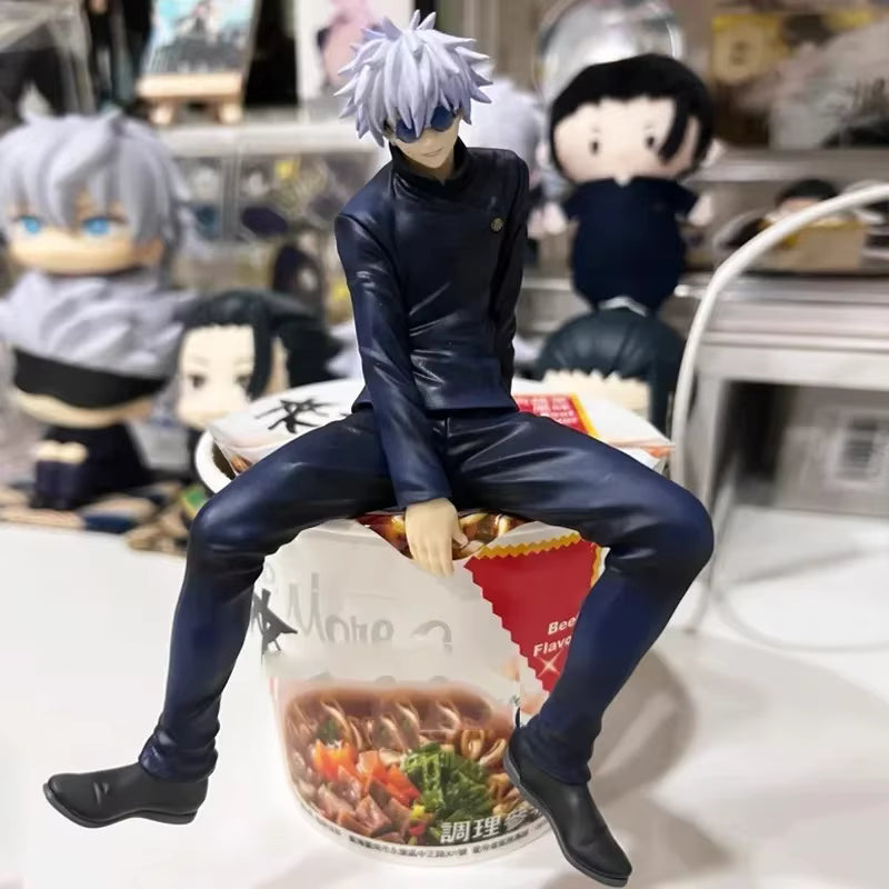 Gojo Satoru Sitting Jujutsu Kaisen Anime Desktop Figure PVC 5.3 in [Boxed]